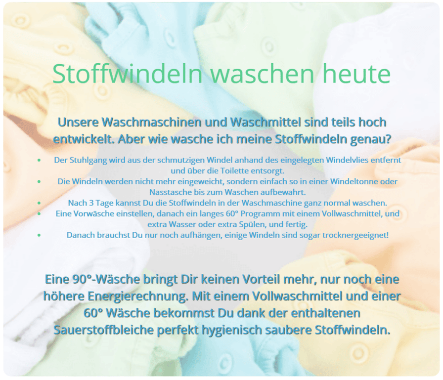 stoffwindeln waschen aufwand anleitung