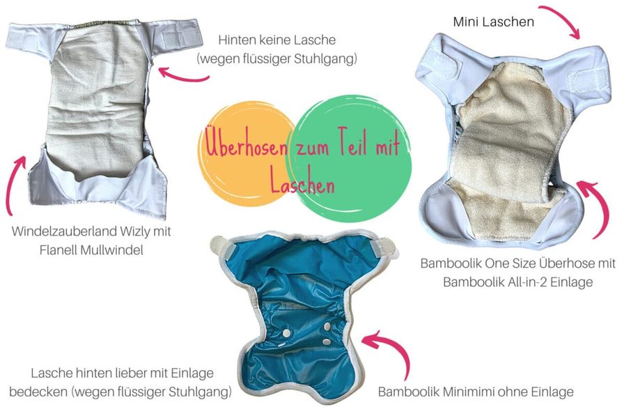 überhosen mit kleinen laschen