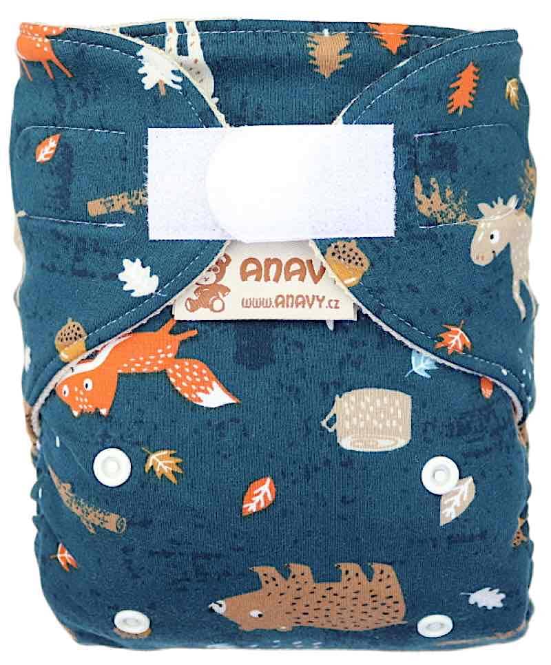 anavy wollhose klett one size moose blue